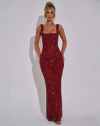 Evening Gown Women | Sequin Embellished & Open Back Glamour
