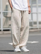 Men's Baggy Trousers | Wide Leg & Elasticated Drawstring Waist