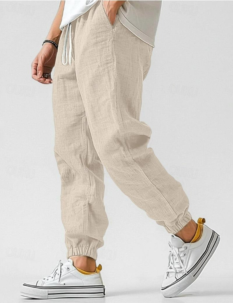 Men's Pants | Elasticated Cuff & Drawstring Waist