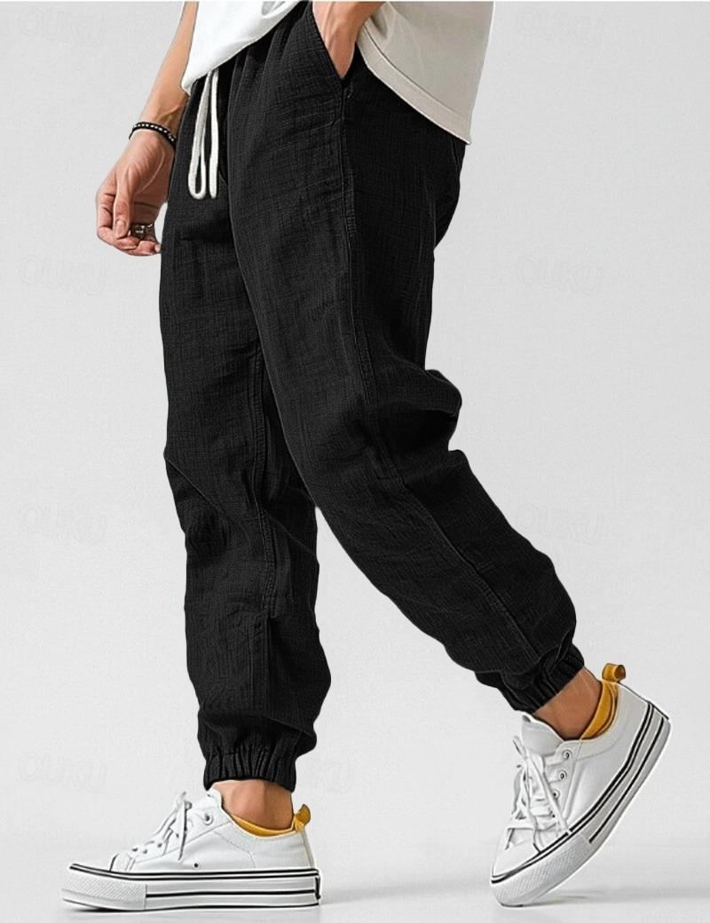 Men's Pants | Elasticated Cuff & Drawstring Waist