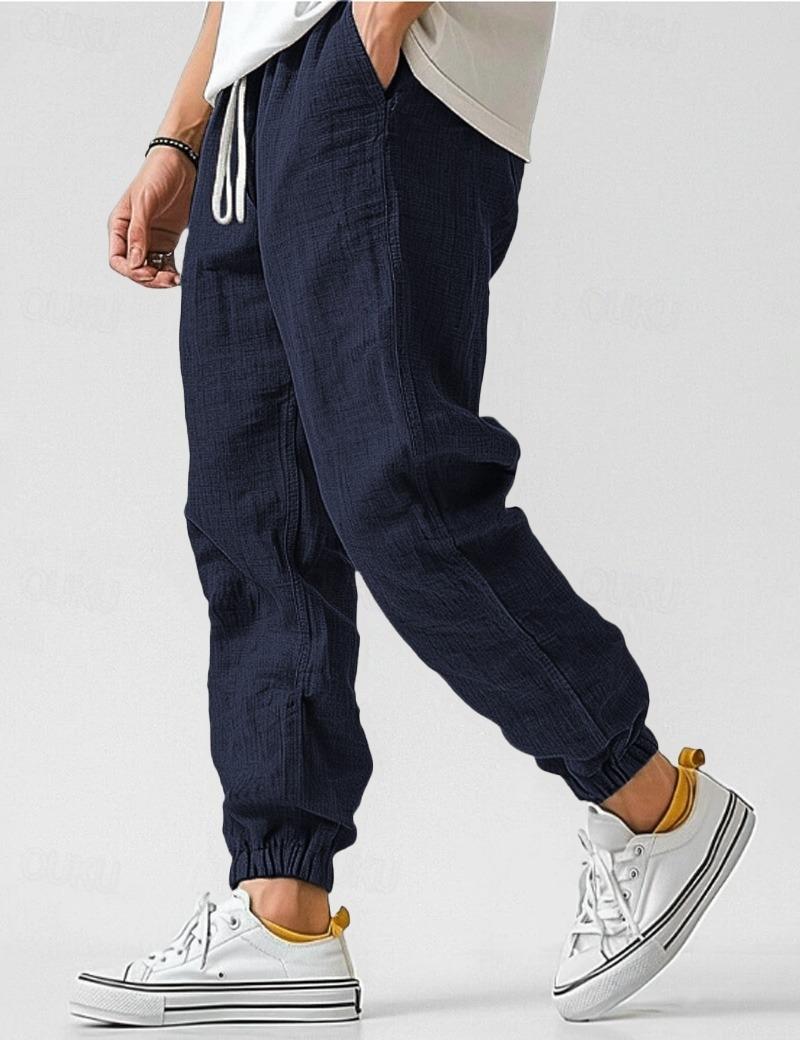Men's Pants | Elasticated Cuff & Drawstring Waist
