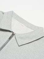 Men's Polo Shirt | Quarter Zip & Waffle Texture