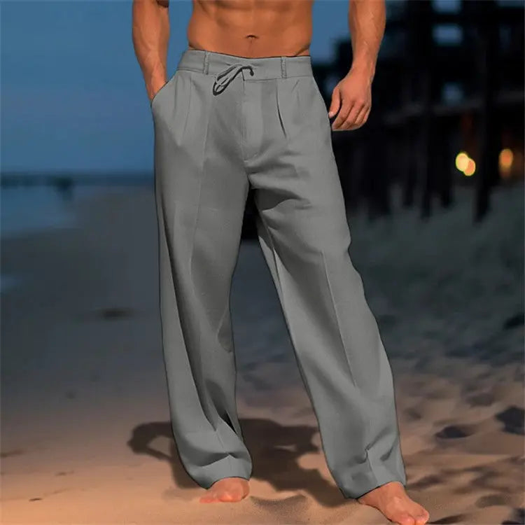 Harrington Oxford | Men’s Lightweight Relaxed Fit Drawstring Trousers 1