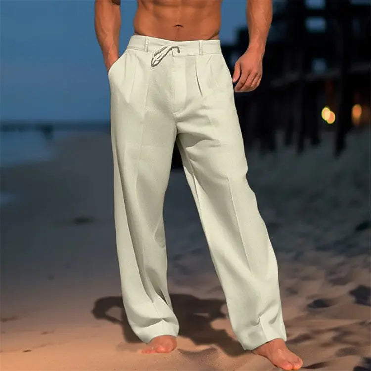 Harrington Oxford | Men’s Lightweight Relaxed Fit Drawstring Trousers 2