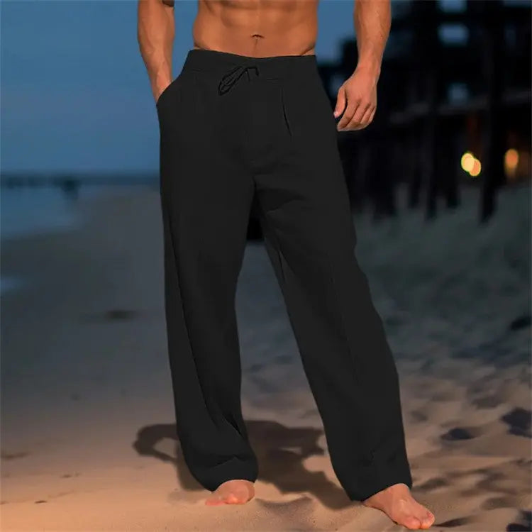 Harrington Oxford | Men’s Lightweight Relaxed Fit Drawstring Trousers 3