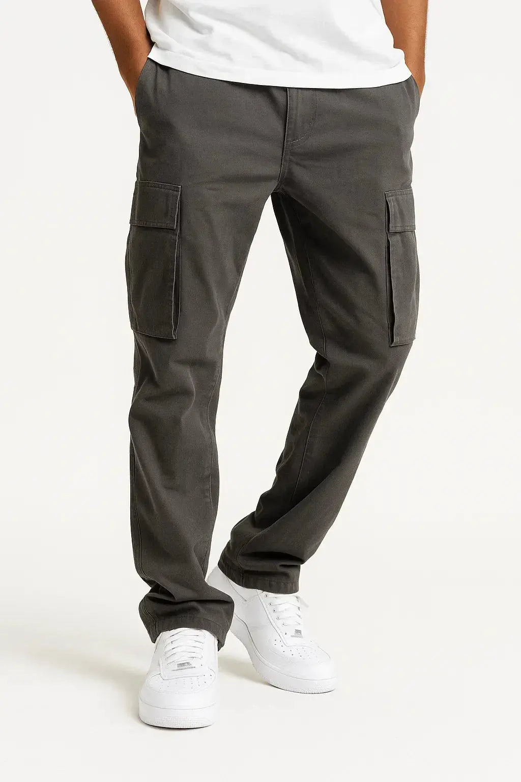 Harrington Oxford | Men's Overalls Loose Fit Tactical Pants with Elastic Waist 0