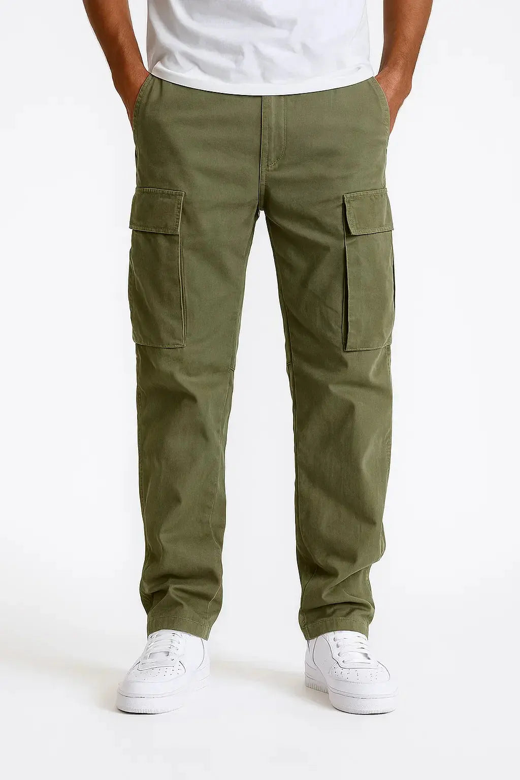 Harrington Oxford | Men's Overalls Loose Fit Tactical Pants with Elastic Waist 3