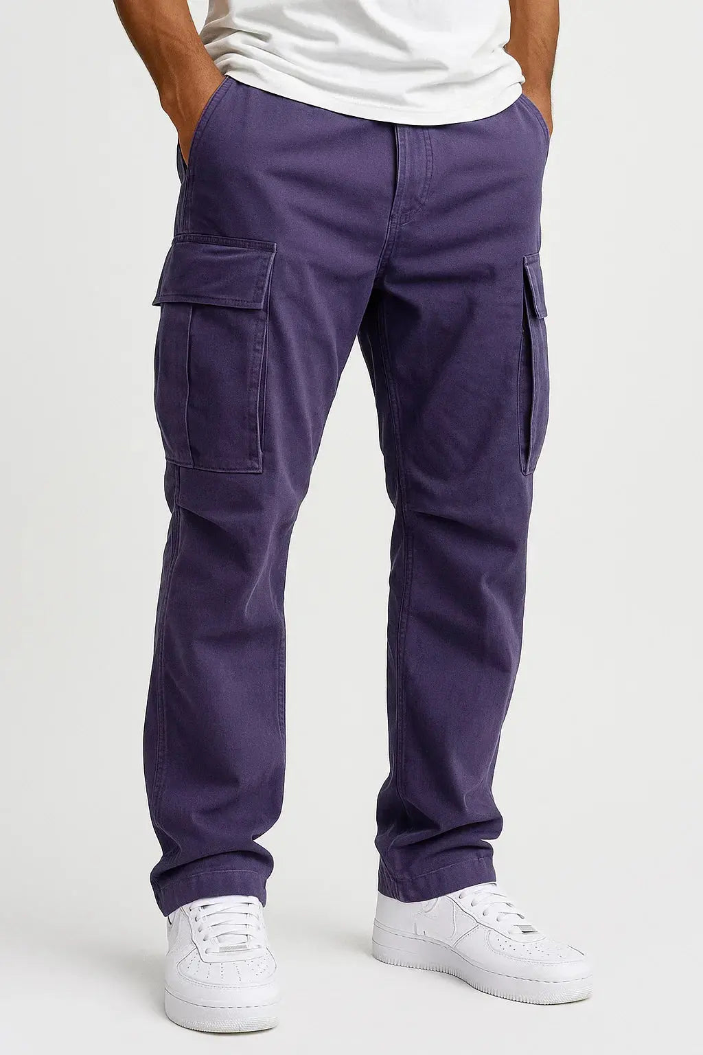 Harrington Oxford | Men's Overalls Loose Fit Tactical Pants with Elastic Waist 4