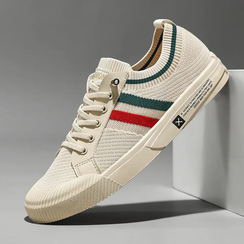 Men's Sneakers | Retro Stripe & Knit Upper