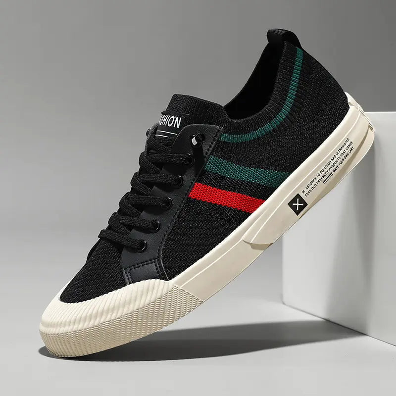 Men's Sneakers | Retro Stripe & Knit Upper