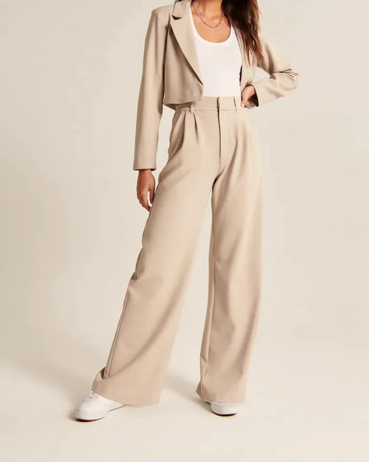 High Waisted Wide Leg Trousers Women | Elegant & Flattering Fit