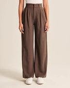 High Waisted Wide Leg Trousers Women | Elegant & Flattering Fit