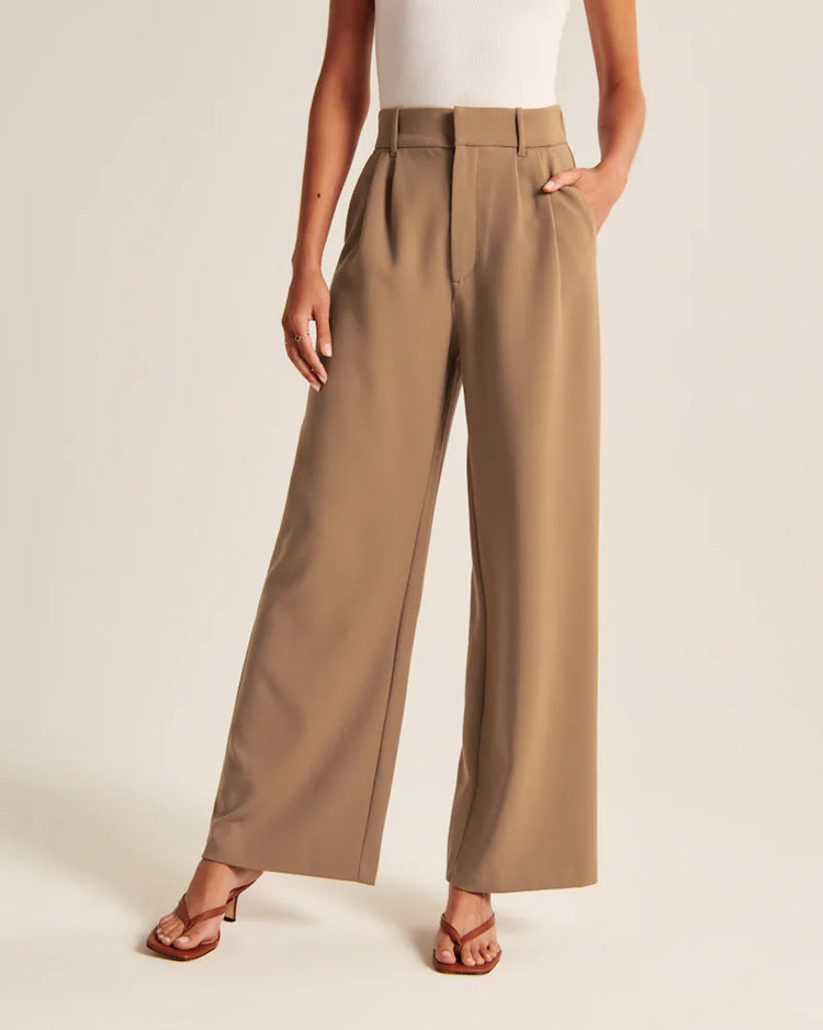 High Waisted Wide Leg Trousers Women | Elegant & Flattering Fit