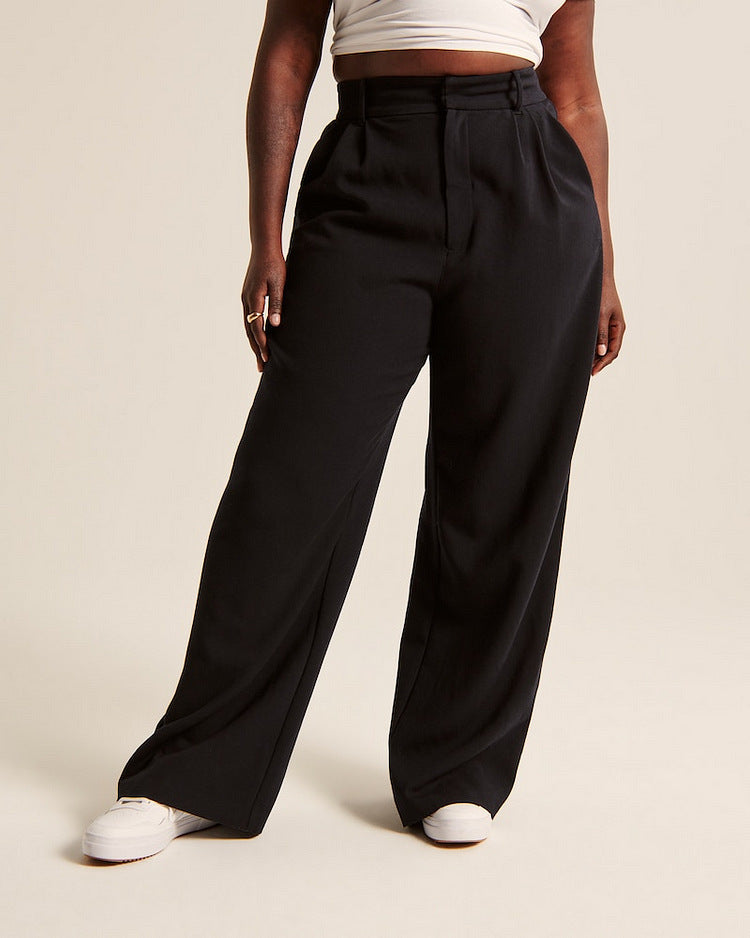 High Waisted Wide Leg Trousers Women's | Elegant & Flattering Fit