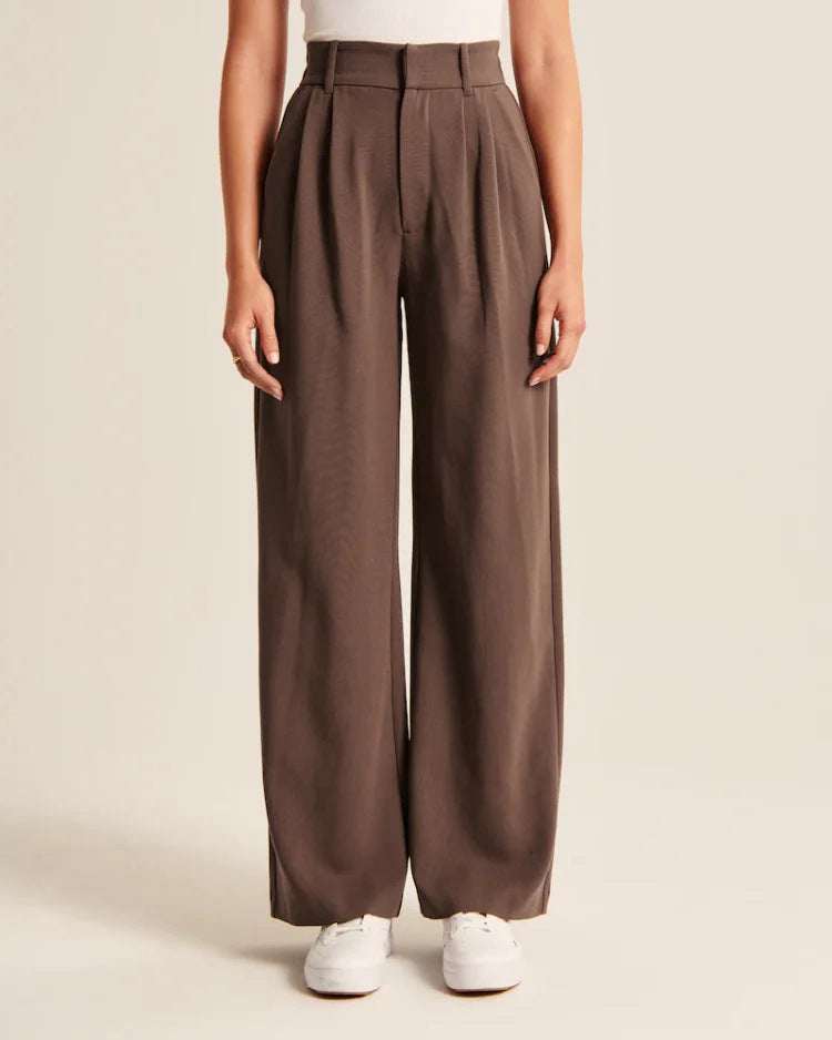 High Waisted Wide Leg Trousers Women's | Elegant & Flattering Fit
