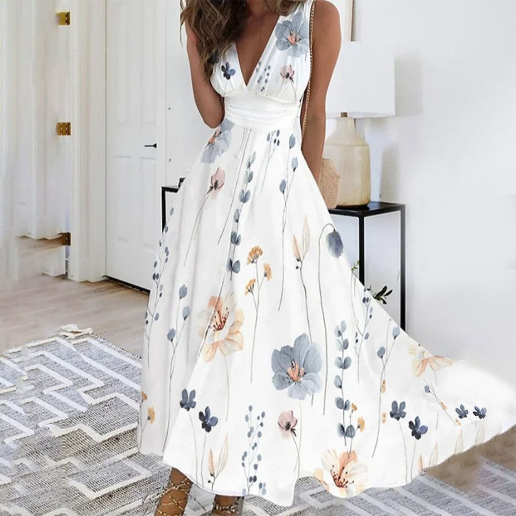 Ivy | Women’s Sleeveless V-Neck Maxi Dress 2