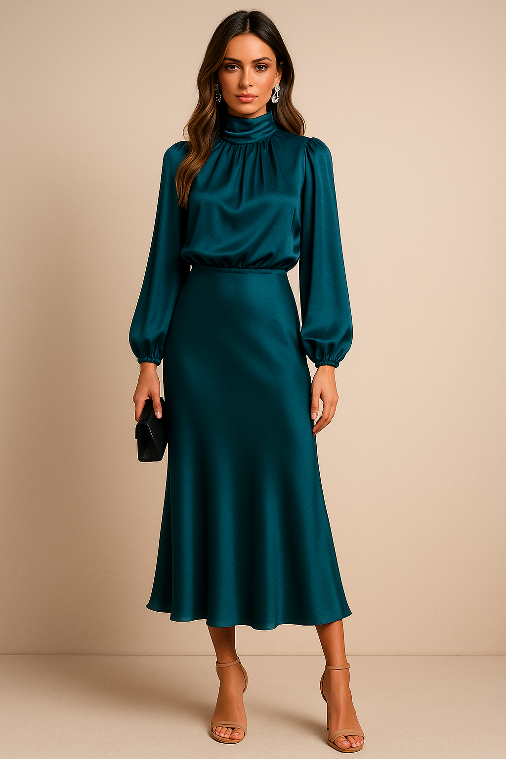 Kriz | High Waist Midi Dress 6