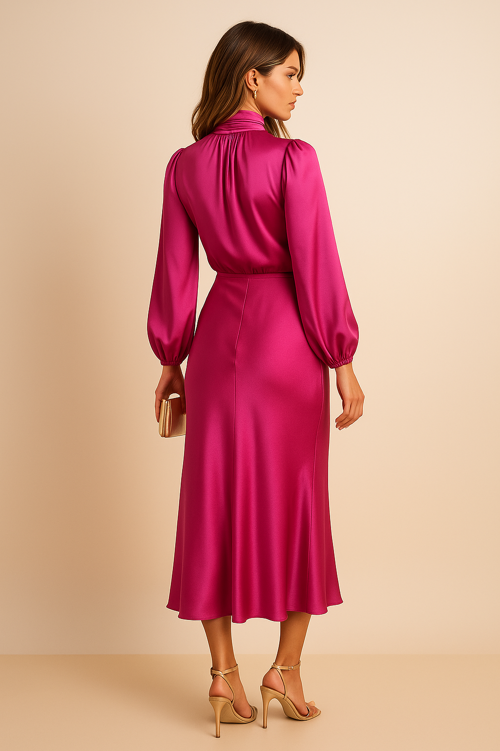 Kriz | High Waist Midi Dress 8