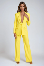 Luna Fashion House | Women's Blazer & Wide Leg Trousers Set - Elegant Tailored Suit 10