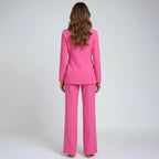 Luna Fashion House | Women's Blazer & Wide Leg Trousers Set - Elegant Tailored Suit 3