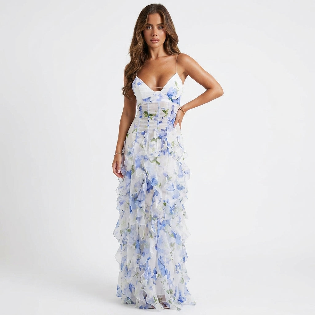 Luna Fashion House | Women’s Maxi Dress – Corset Dress for Holiday Outfits 1