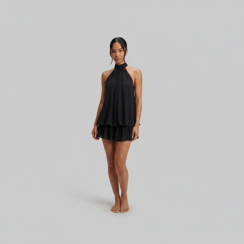 Luna Fashion House | Women's Tie Back Sleeveless Mini Dress 2
