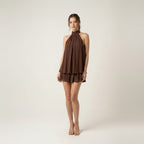 Luna Fashion House | Women's Tie Back Sleeveless Mini Dress 6