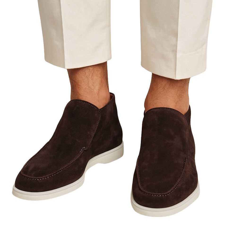 Men's Low Cut Slip On Suede Shoe 0