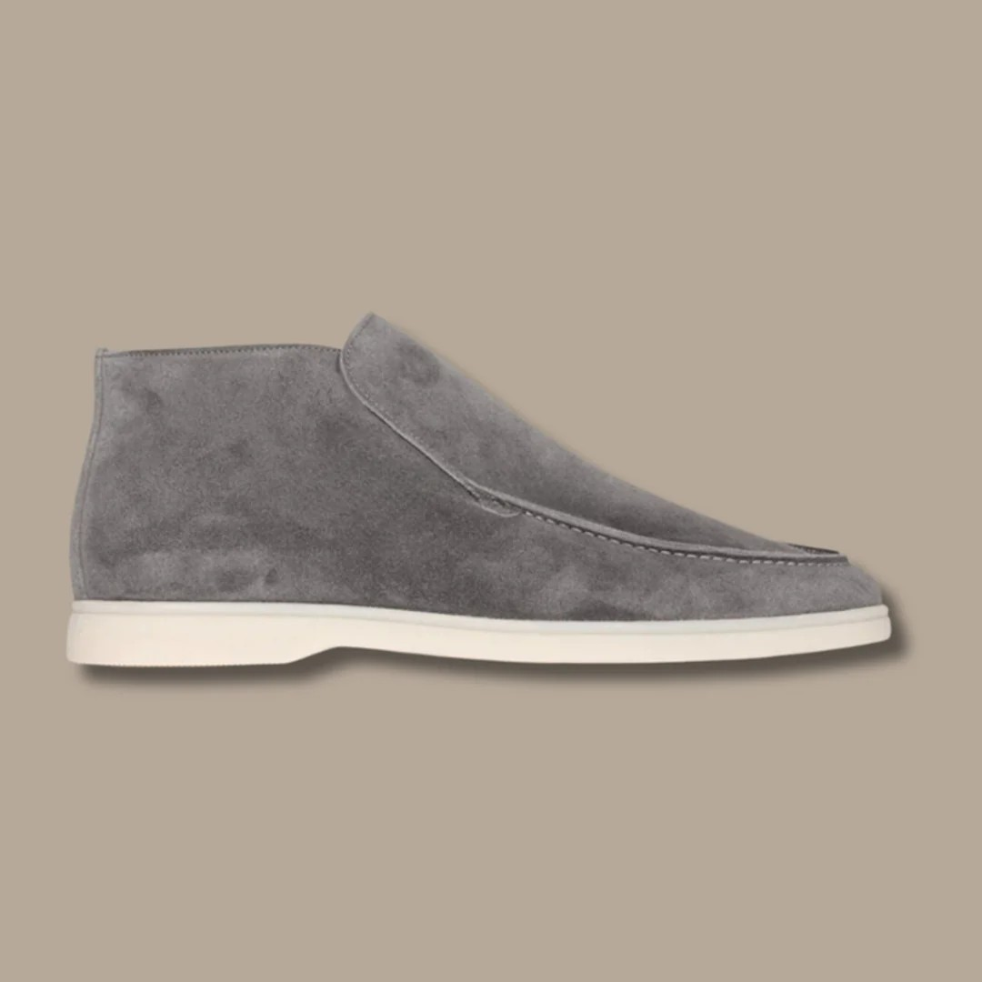 Men's Low Cut Slip On Suede Shoe 1