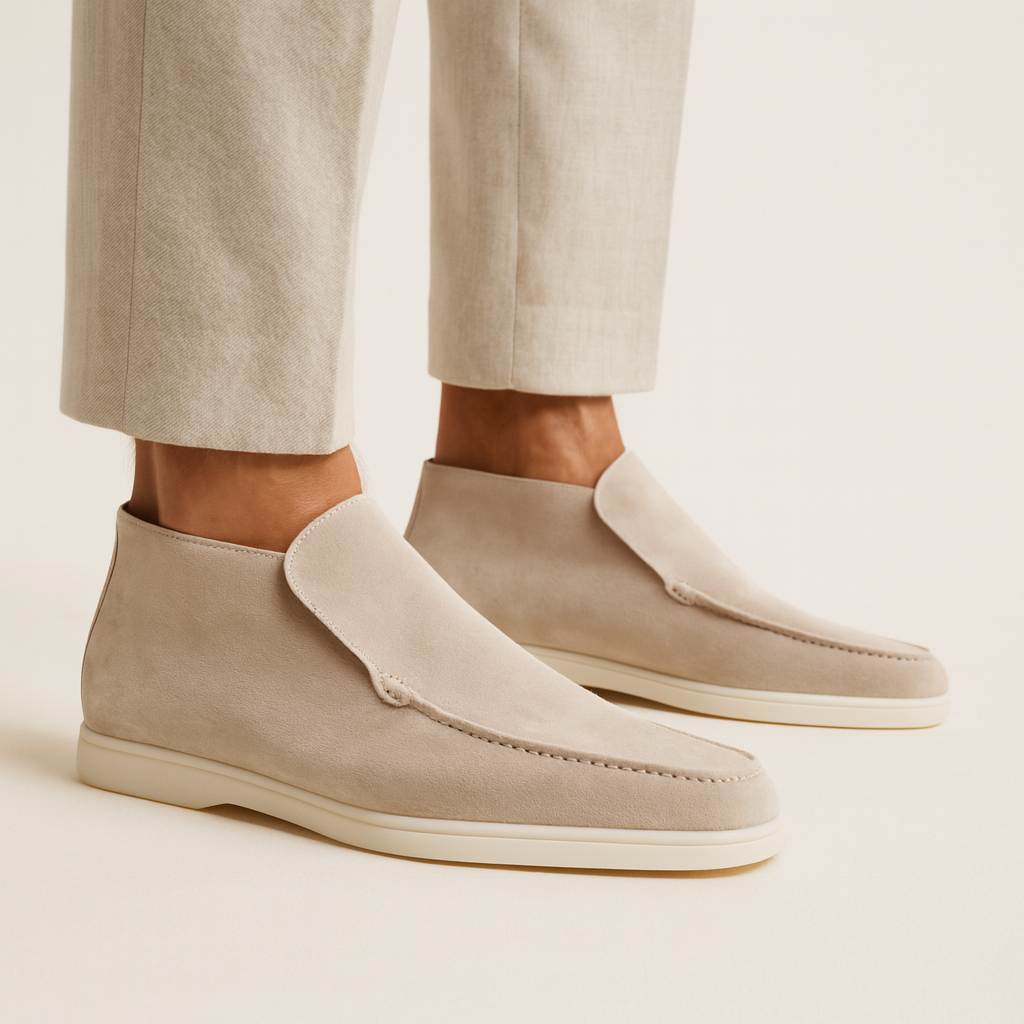 Men's Low Cut Slip On Suede Shoe 6