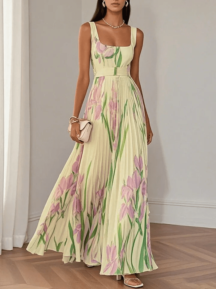 Mia | Elegant Chiffon Maxi Dress for Women