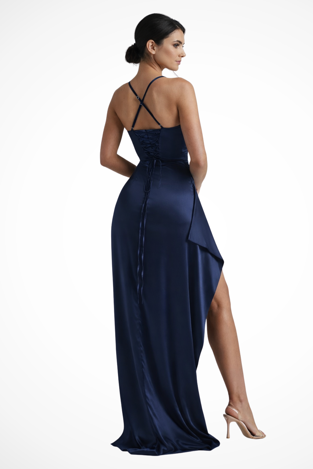 Mia | Elegant Spaghetti Strap Maxi Dress for Weddings and Formal Events