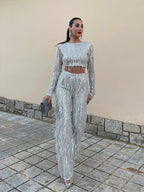 Mia | Dazzling Sequin Two Piece Set for Women 4