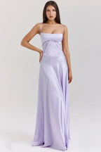 Mia | Elegant Floor-Length Satin Maxi Dress for Women 10