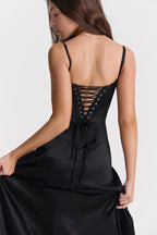 Mia | Elegant Floor-Length Satin Maxi Dress for Women 11