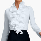 Mia | Elegant Ruffled Long Sleeve Blouse for Women 0