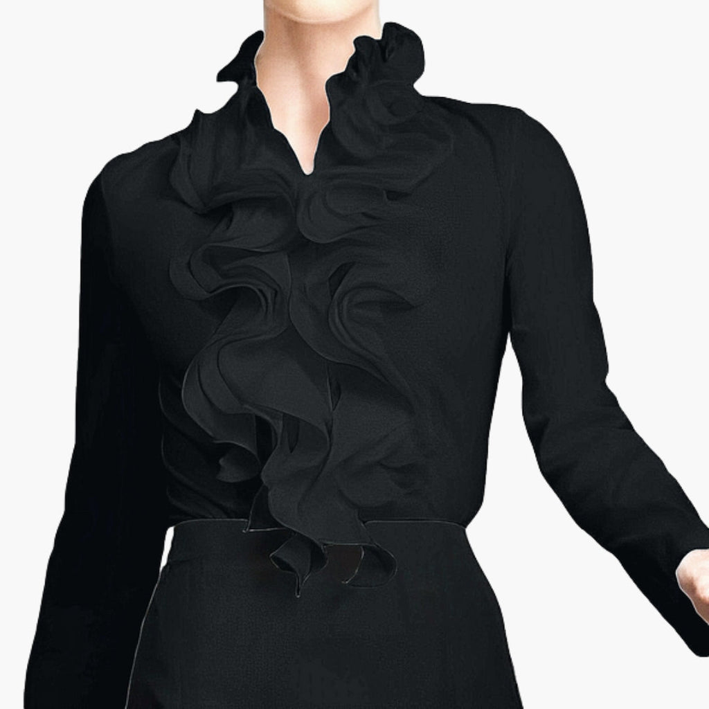 Mia | Elegant Ruffled Long Sleeve Blouse for Women 1