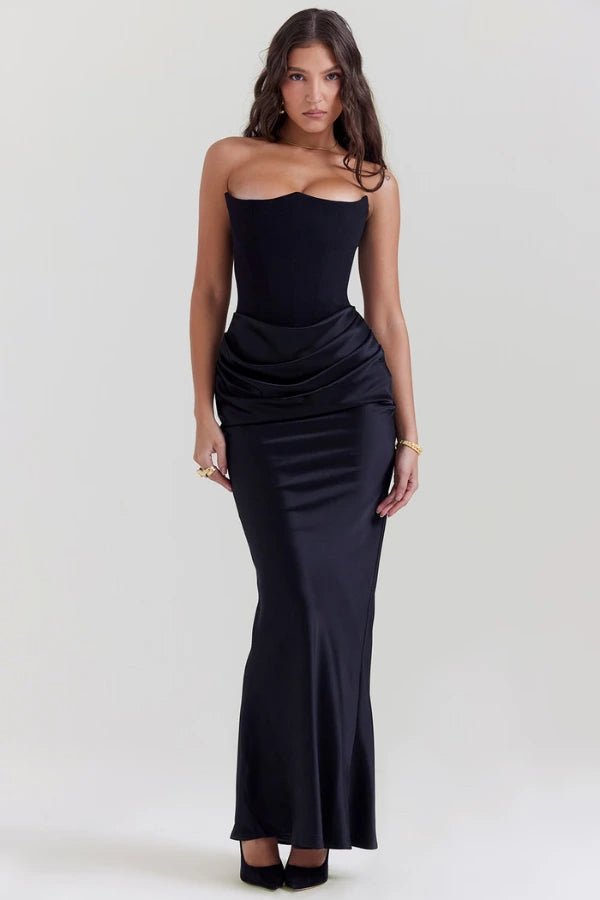 Mia | Elegant Strapless Evening Gown for Women 12