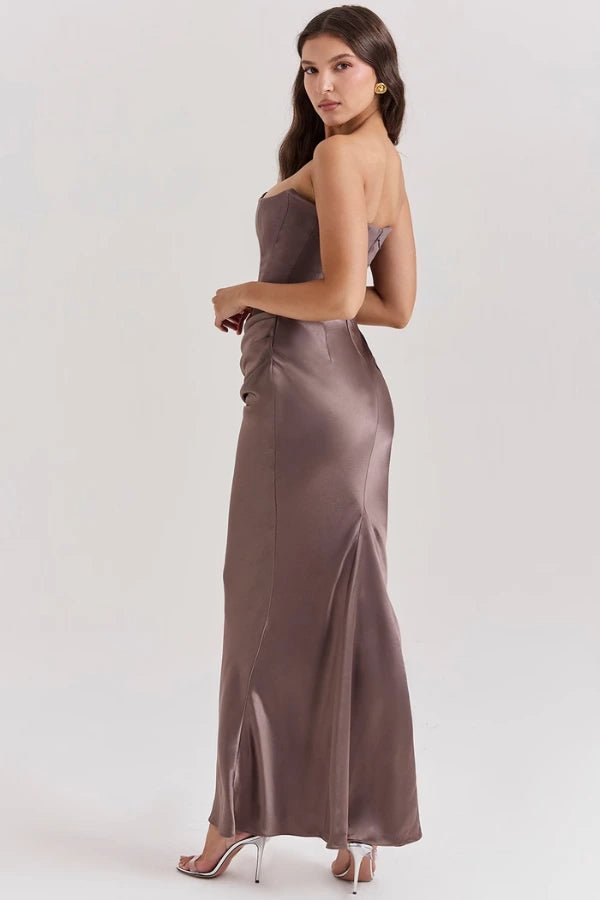 Mia | Elegant Strapless Evening Gown for Women 2