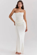 Mia | Elegant Strapless Evening Gown for Women 5