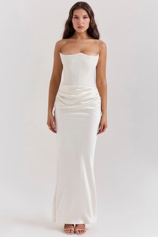 Mia | Elegant Strapless Evening Gown for Women 6