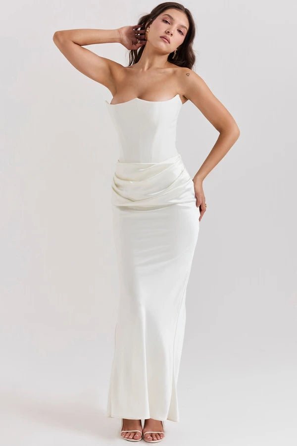 Mia | Elegant Strapless Evening Gown for Women 7