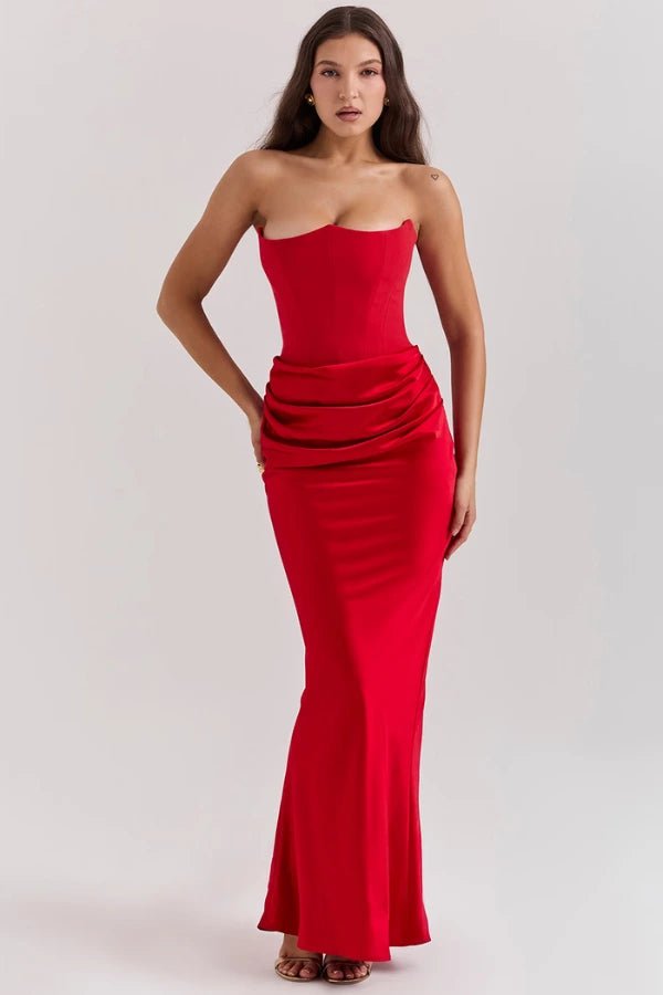 Mia | Elegant Strapless Evening Gown for Women 9