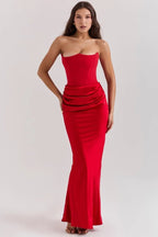 Mia | Elegant Strapless Evening Gown for Women 9