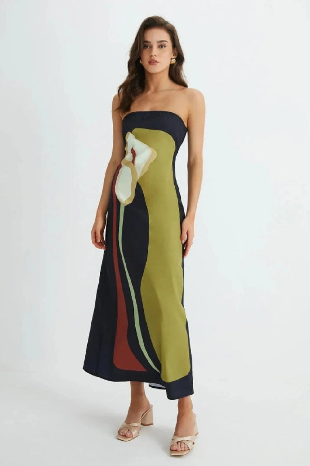 Mia | Stylish Strapless Maxi Dress for Women 0