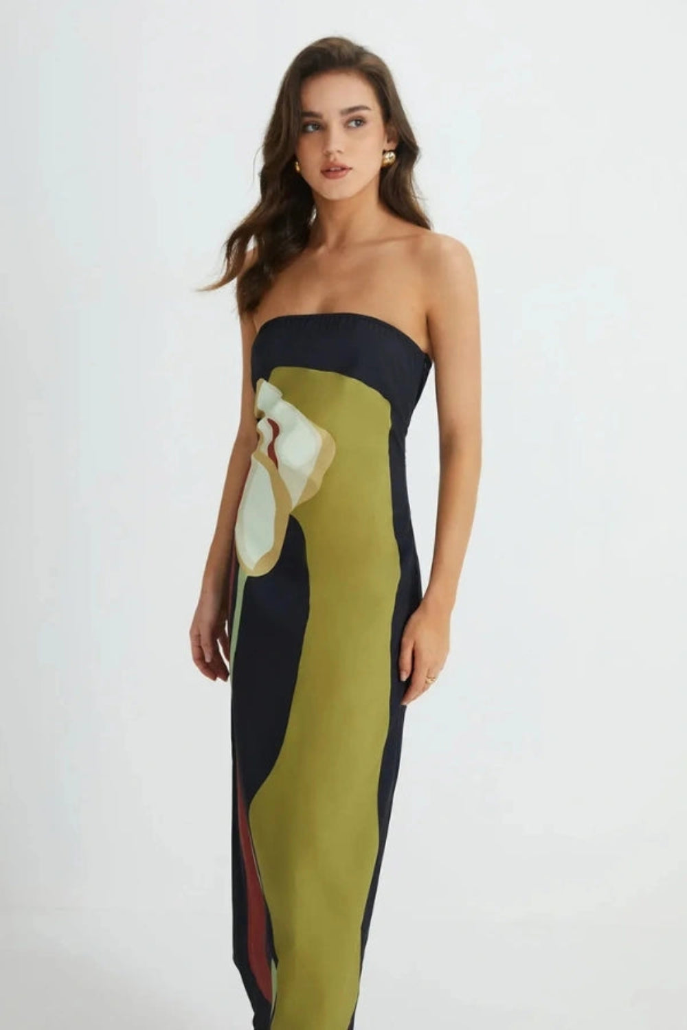 Mia | Stylish Strapless Maxi Dress for Women 4