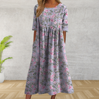 Midi Dress Women | Floral Print & Relaxed Everyday Comfort