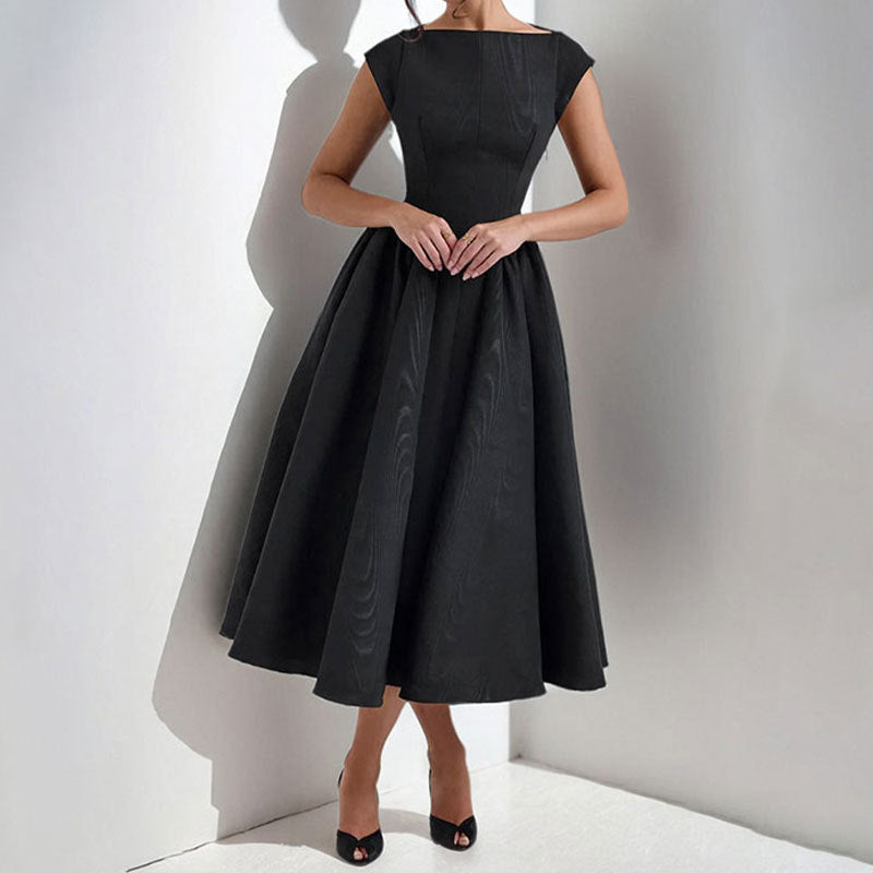 Midi Dress Women | Structured Cap Sleeve & Timeless Elegant Design