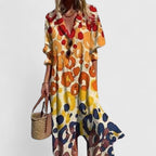 Millie | Women’s Floral Button Front Midi Dress 3