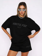 Oversized Co Ord Set Women | Graphic Tee & Shorts Matching Set